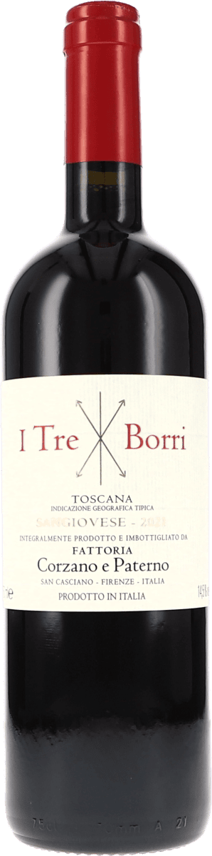Corzano e Paterno | Tuscany | “I Tre Borri” IGT | 2021 | 750ml | bio