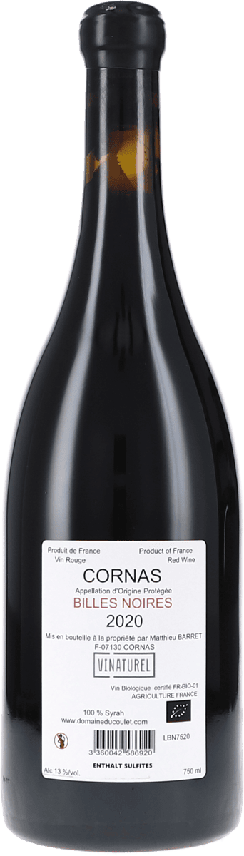 Du Coulet Cornas "Billes Noires" 2020, 750ml Foto 2
