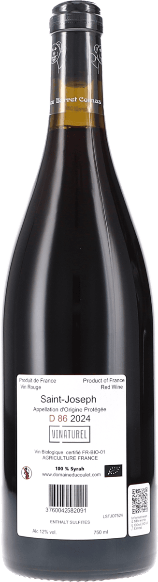 Du Coulet Saint Joseph D86 2024, 750ml Foto 2