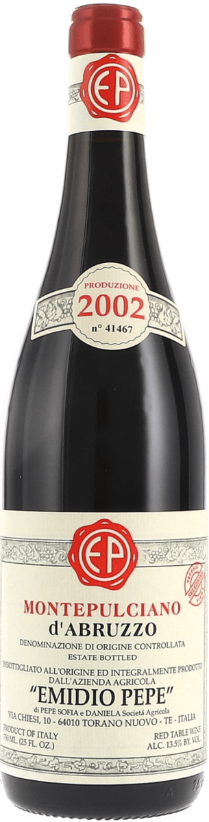 Emidio Pepe | Abruzzo | Montepulciano d’Abruzzo DOC, Selezione Vecchie Vigne | 2002 | 750ml