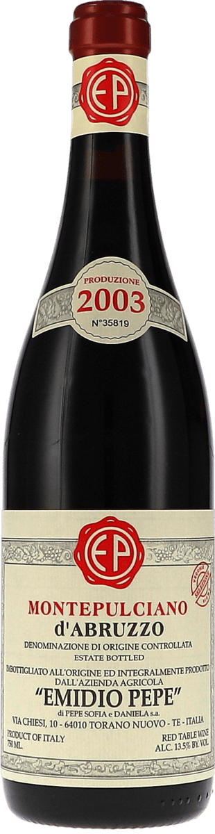 Emidio Pepe | Abruzzo | Montepulciano d’Abruzzo DOC, Selezione Vecchie Vigne | 2003 | 750ml