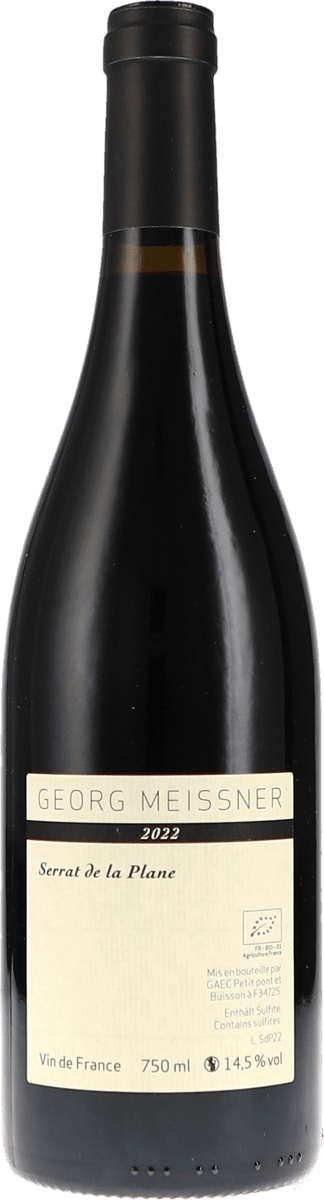 Georg Meissner | Roussillon | Serrat de la Plane VdF | 2022 | 750ml | bio
