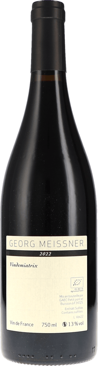 Georg Meissner | Roussillon | Vindemiatrix VdF | 2022 | 750ml | bio