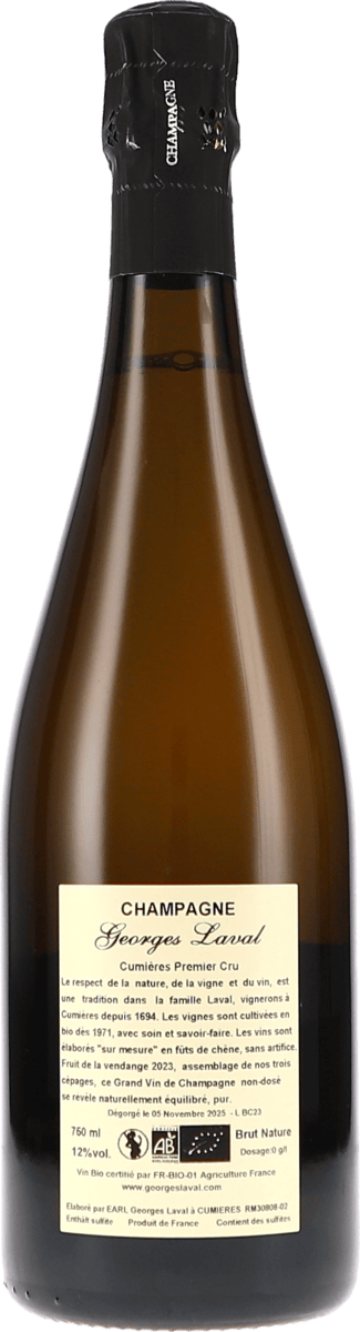 Georges Laval Cumières Premier Cru Brut Nature LBC23 750ml Foto 2