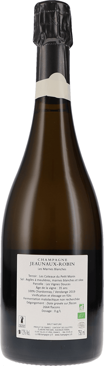 Jeaunaux-Les Marnes blanches Brut Nature V19, 750ml Foto 2