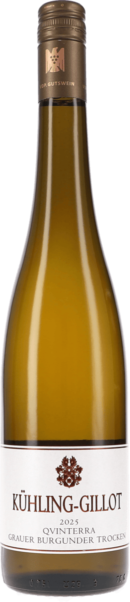Kühling-Gillot | Rheinhessen | Qvinterra Grauer Burgunder trocken | 2025 | 750ml | bio