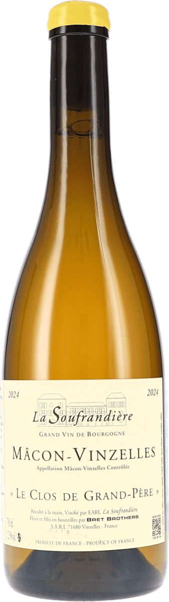 La Soufrandière | Burgund | Mâcon-Vinzelles “Le Clos de Grand-Père” AOC | 2024 | 750ml | bio