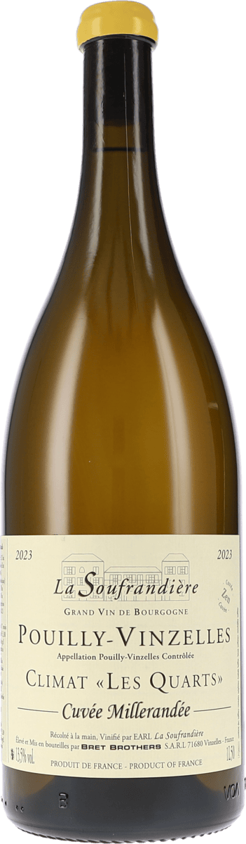 La Soufrandière | Burgund | Pouilly-Vinzelles Climat “Les Quarts” Cuvée Millerandée Zen AOC | 2023 | 1500ml | bio
