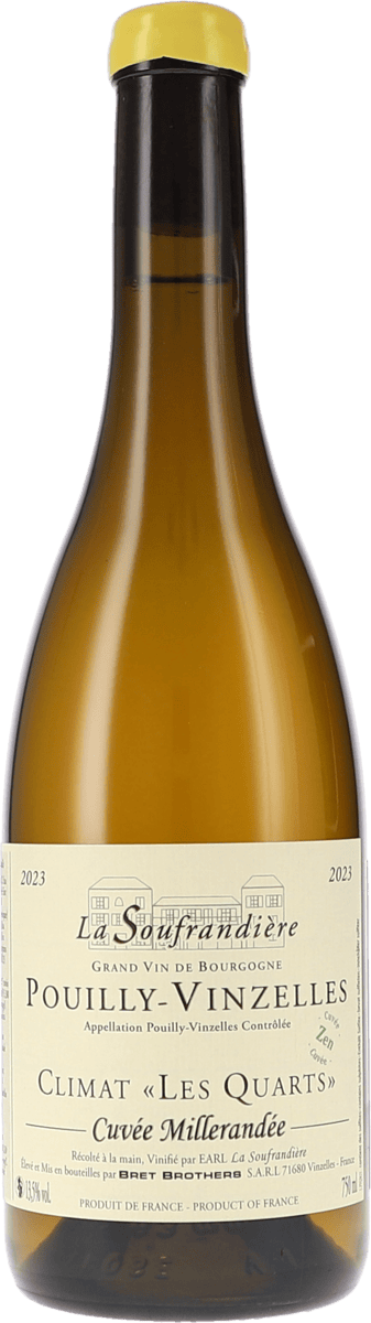 La Soufrandière | Burgund | Pouilly-Vinzelles Climat “Les Quarts” Cuvée Millerandée Zen AOC | 2023 | 750ml | bio