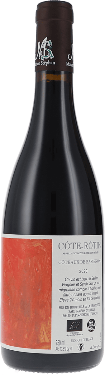 Maison Stephan | Northern Rhône | Côte Rôtie “Côteaux de Bassenon” AOC | 2020 | 750ml | bio