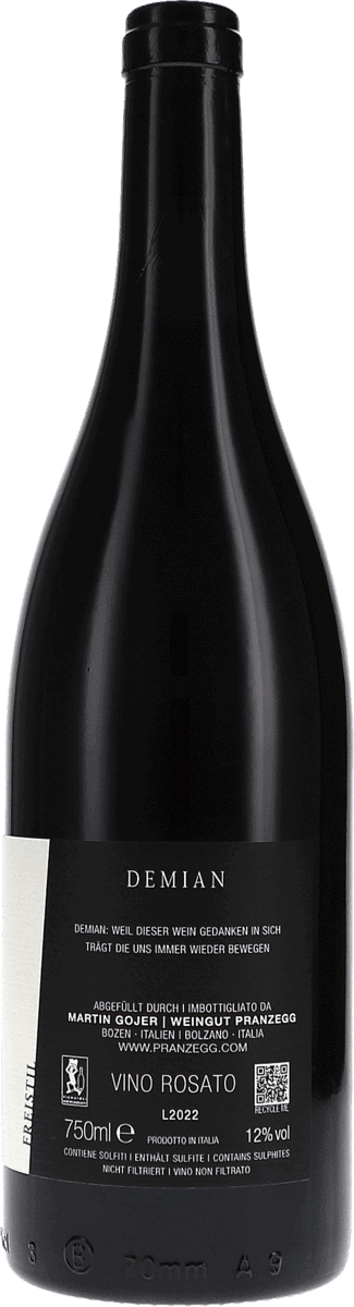 Pranzegg Demian Vino Rosato 2022 750ml Foto 2