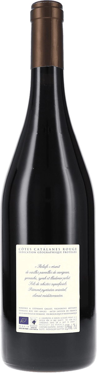 Roc des Anges Reliefs Côtes Catalanes rouge 2022 750ml Foto 2