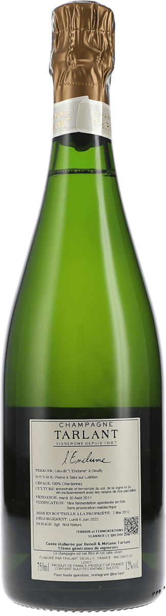 Tarlant L'Enclume Brut Nature 2011 750ml Foto 2