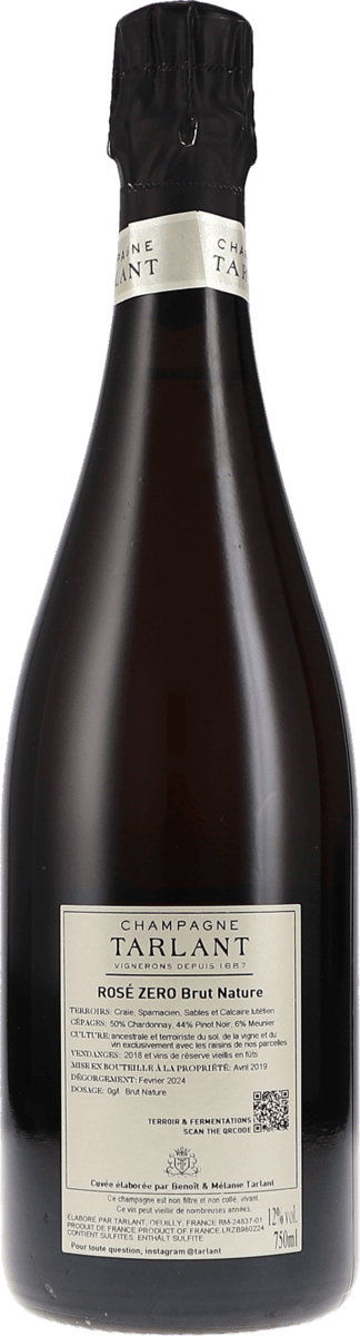 Tarlant Zero Rosé Brut Nature Base 2018 750ml Foto 2
