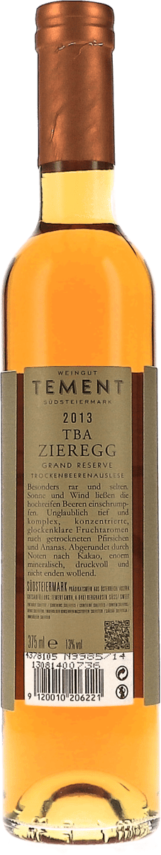 Tement TBA Zieregg Grand Reserve Trockenbeerenauslese 2013 375ml Foto 2