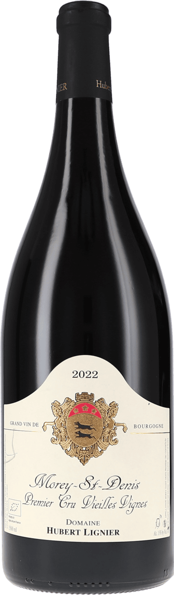 Hubert Lignier Morey-Saint-Denis 1er Cru Vieilles Vignes 2022, 1500ml Flasche, Ansicht Frontetikett