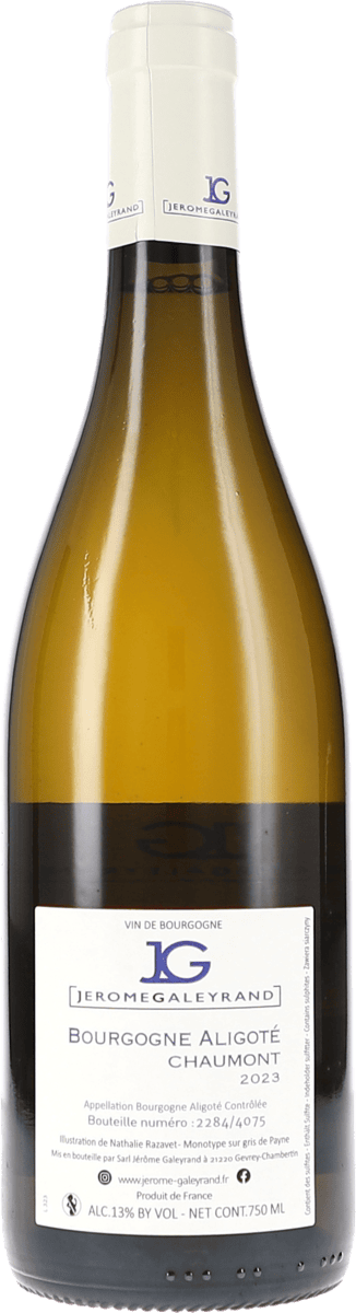 Jérôme Galeyrand Bourgogne Aligoté Chaumont 2023, 750ml Flasche, Foto 2