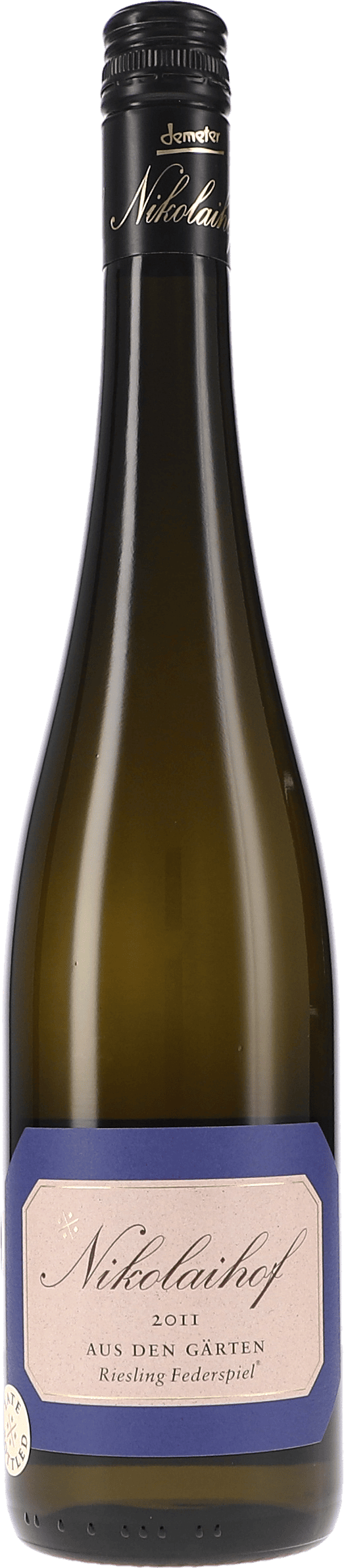 Nikolaihof | Wachau | Aus den Gärten, Riesling Federspiel trocken | 2011 | 750ml | bio
