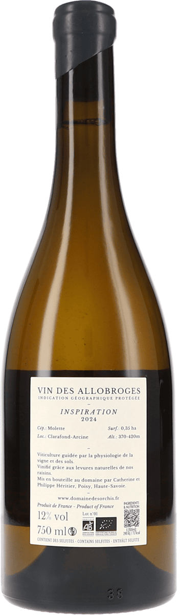 Orchis Constellations Inspiration Vin de Savoie 2024, 750ml bottle, photo 2