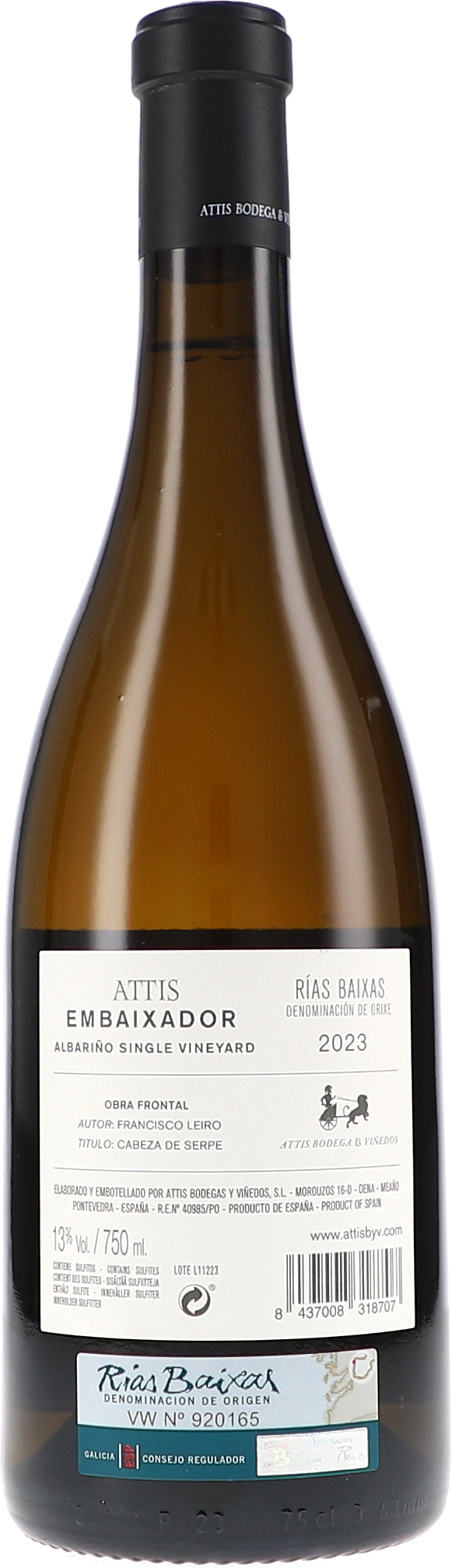 Attis Bodegas y Vinedos Embaixador 2023, 750ml bottle, photo 2