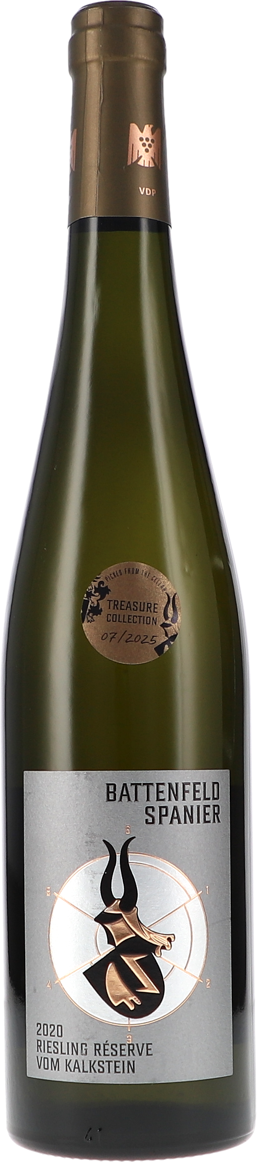 Battenfeld-Spanier Riesling Réserve vom Kalkstein Treasure Collection 2020, 750ml bottle, front label view