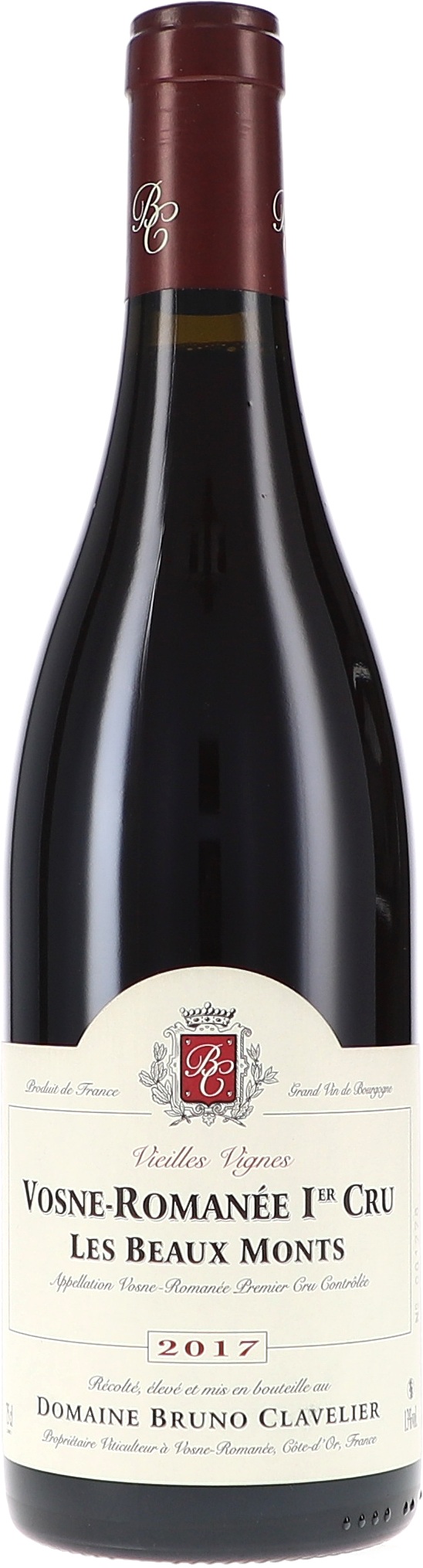 Bruno Clavelier | Burgundy | Vosne-Romanée 1er Cru “Les Beaux Monts” Vieilles Vignes AOC | 2017 | 750ml | bio