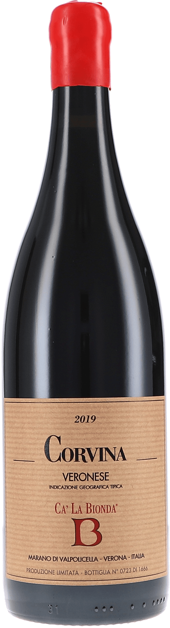 Ca’ La Bionda | Veneto | Corvina IGT | 2019 | 750ml | bio