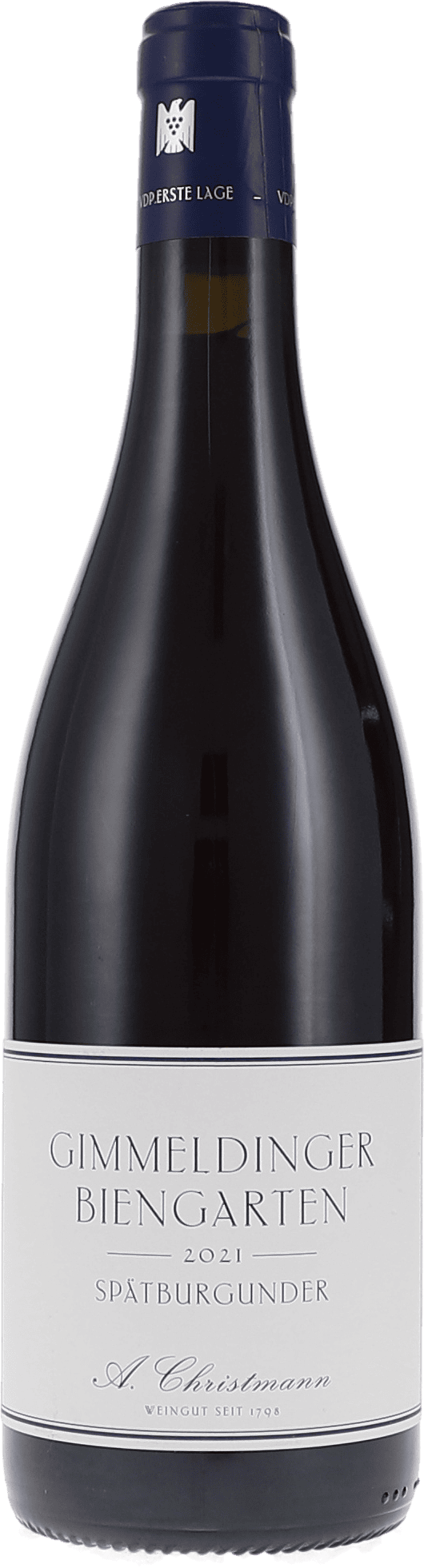 Christmann Gimmeldinger Biengarten Spätburgunder 2021, 750ml bottle, front label view