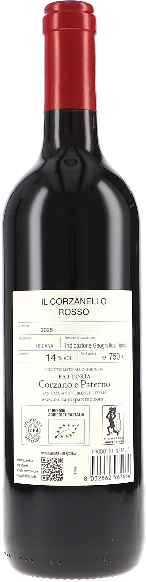 Corzano e Paterno Il Corzanello Rosso 2025, 750ml bottle, photo 2