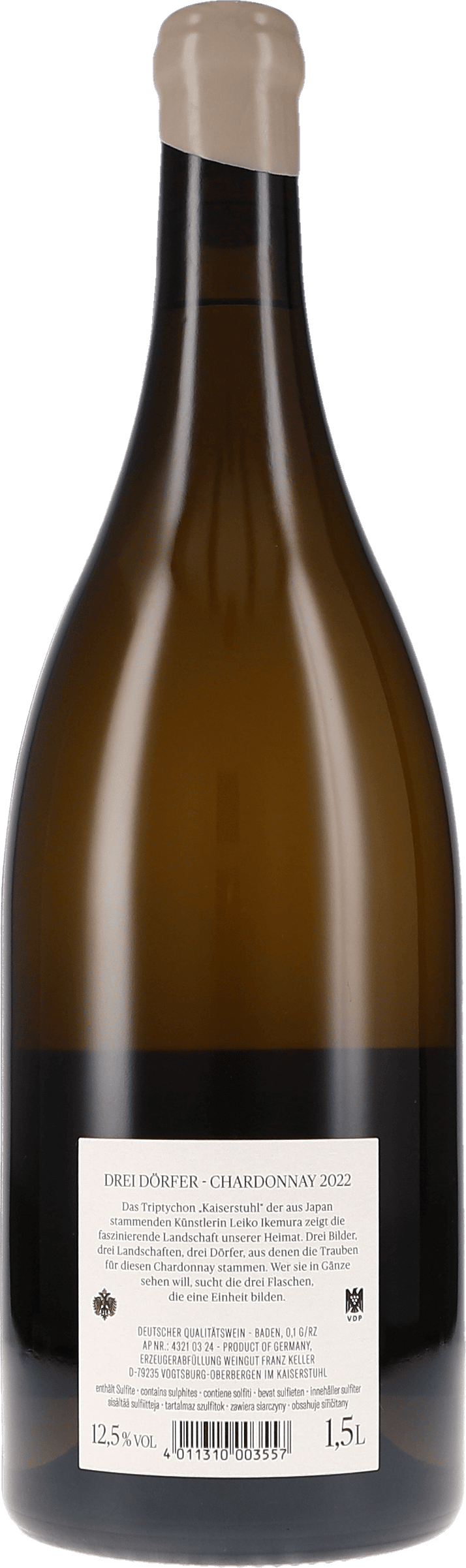 Franz Keller Drei Dörfer Chardonnay 2022, 1500ml bottle, photo 2