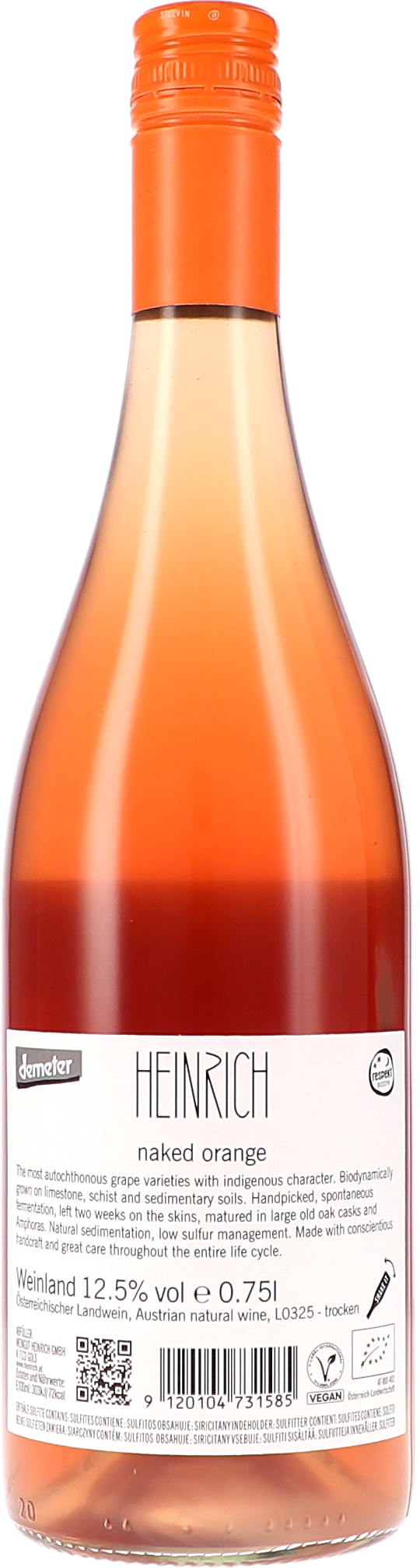Heinrich naked orange NV, 750ml bottle, photo 2