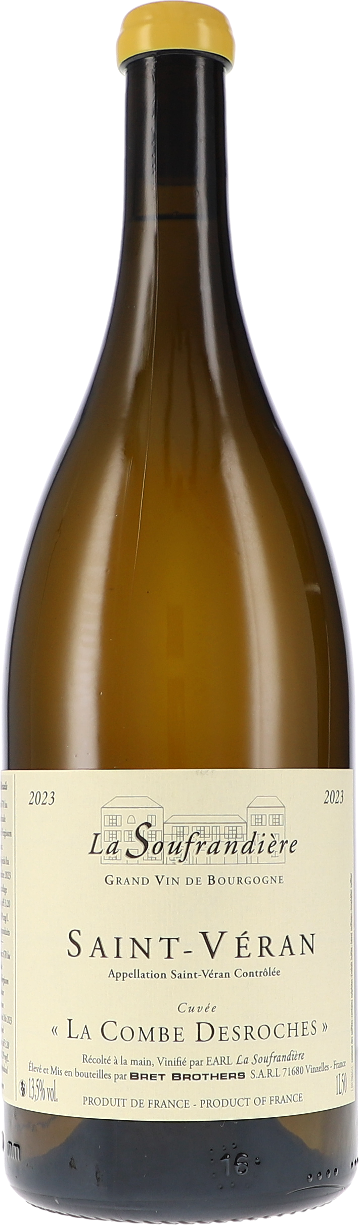 La Soufrandière Saint-Véran La Combe DesRoches 2023, 1500ml bottle, front label view