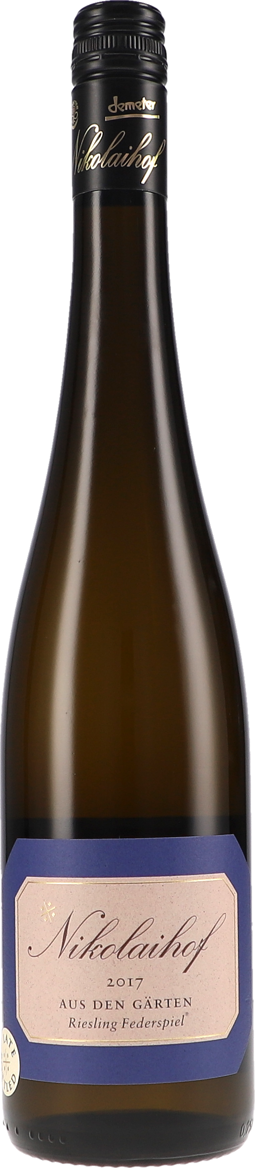 Nikolaihof | Wachau | Aus den Gärten, Riesling Federspiel trocken | 2017 | 750ml | bio