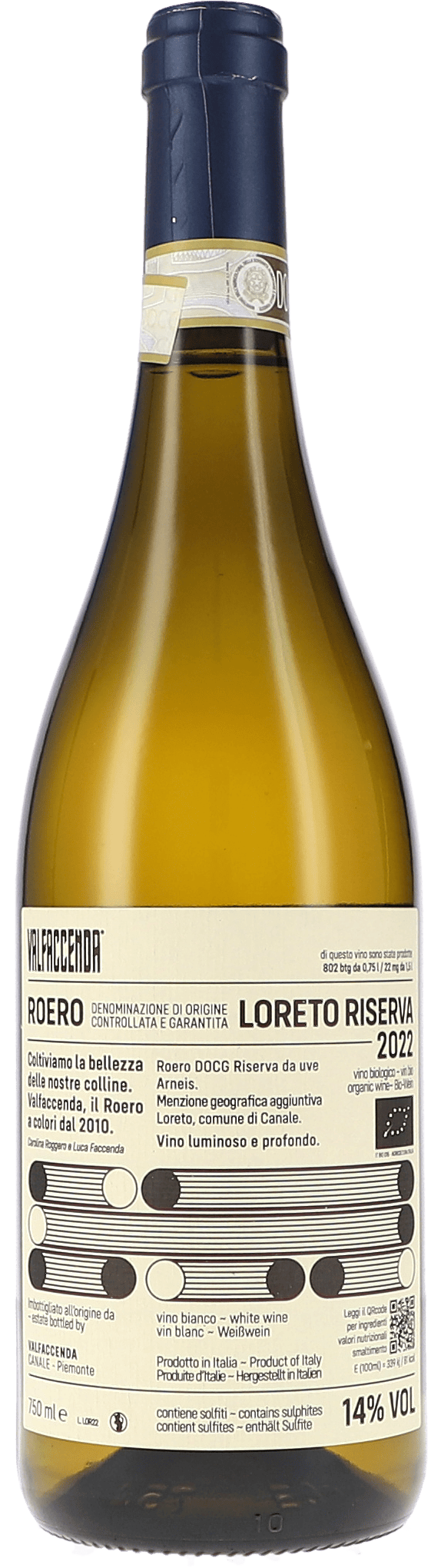 Valfaccenda Roero Loreto Riserva 2022, 750ml Flasche, Foto 2