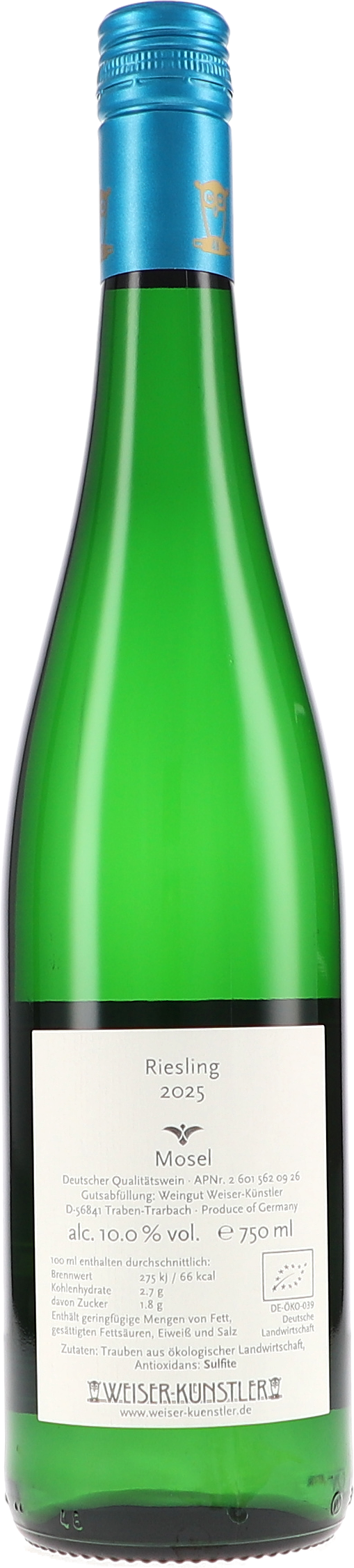Weiser-Künstler Riesling 2025, 750ml bottle, photo 2